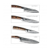 Набор из 4 ножей и подставки Omoikiri ROLL-03-IN 4997005 Damascus Suminagashi SET 4996233 