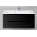  Тумба под раковину 100x45 см Belbagno Marino-1000-2C-SO-NL-P Nero Lucido