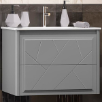 Тумба под раковину 70 Opadiris Луиджи 00-00005953 серая матовая