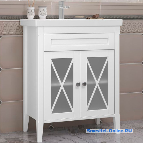 Фото Тумба под раковину 70 Opadiris Палермо 00-00006720 белая матовая