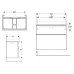 Тумба под раковину 75x48 см Geberit Smyle Square 500.353.00.1 белый