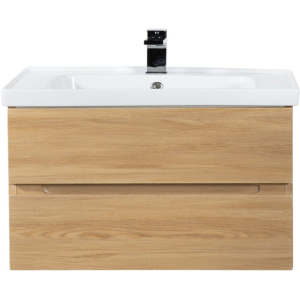 Тумба под раковину 87х46 Art&Max Techno AM-Techno-900-2C-SO-LW674 Дуб мадейра янтарь