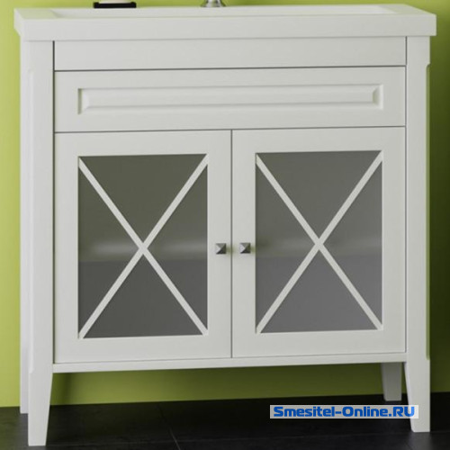 Фото Тумба под раковину 90 Opadiris Палермо 00-00002355 белая матовая