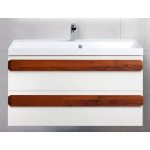 Тумба под раковину 90x45 cм Belbagno Aurora-900-2C-SO-BL Bianco Lucido