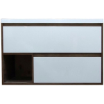 Тумба с раковиной 100х48.2 Estet (Эстет) Monaco Wood 100 ФР-00010677 белый, дуб рустикальный