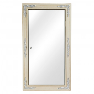  Зеркальный шкаф 45x81 см Migliore Complementi Ml.Com-70.772.Av.Ag серебро новый арт. 21866