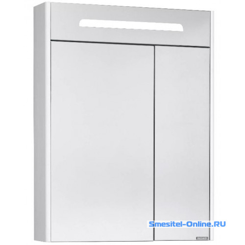 Фото Зеркальный шкаф Aquaton Сильва 60x78 см дуб полярный 1A216202SIW70