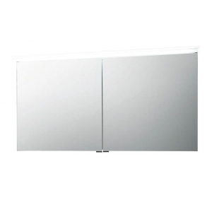 Зеркальный шкаф подсветкой 120x66 см Puris Aspekt серый космос ASP421201(177)