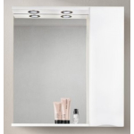  Зеркальный шкаф с подсветкой 80x75 cм Belbagno Marino-SPC-800/750-1A-BL-P-R Bianco Lucido