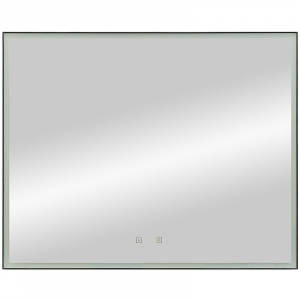 Зеркало 100х80 Art&Max Arezzo AM-Are-1000-800-DS-FC-H-Nero с подсветкой и сенсорным выключателем