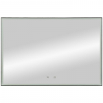 Зеркало 120х80 Art&Max Arezzo AM-Are-1200-800-DS-FC-H-Nero с подсветкой и сенсорным выключателем