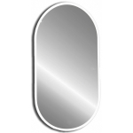 Зеркало 50 Abber Kontur AG6303S-1.0 белое, с подсветкой и сенсорным выключателем