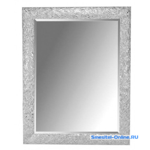 Фото  Зеркало 75x95 см Boheme Linea белый-серебро 535 