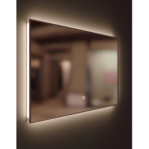 Зеркало 70 см Sanvit Панорама черный профиль zpan70bl