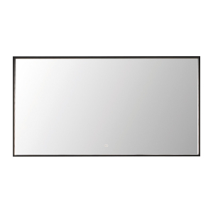 Зеркало с подсветкой и диммером 120x64 см черный Puris Aspekt FSB451204
