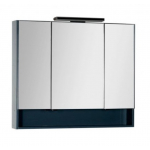 Зеркало-шкаф Aquanet Виго 100 сине-серый 97,5x86 см 00183359
