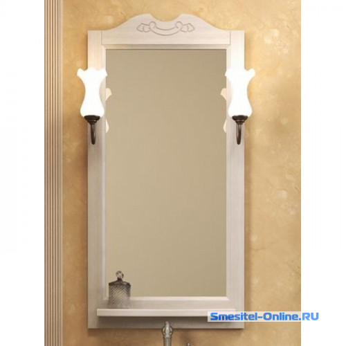 Фото Зеркало со светильниками бронза Opadiris Тибет 50x104 см белый