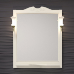 Зеркало со светильниками бронза Opadiris Тибет 70x104 см белый
