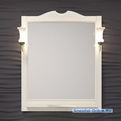 Фото Зеркало со светильниками бронза Opadiris Тибет 70x104 см белый