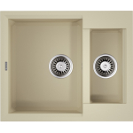 Мойка кухонная 60х50 Sakaime 60-2-BE ваниль 4993909