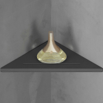 Полка   Abber Stein AS1652LMB черная матовая