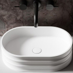 Раковина 56х36 Abber Stein AS2650 белая матовая