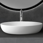 Раковина 60х80 Abber Stein AS2619 белая матовая