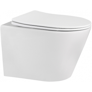 Унитаз Abber Bequem AC1102MW белый матовый, с сиденьем микролифт