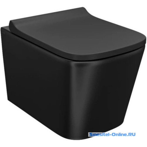 Фото Унитаз подвесной Iddis Bild BILR2BMi25 черный матовый 