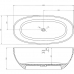 Ванна из искусственного камня ABBER Stein AS9620-1.6 белая матовая 