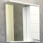 Зеркало со шкафом 60х63.2 Comforty Модена М-60 00-00001639 белое матовое