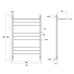 Полотенцесушитель водяной Energy Prestige 50x80 