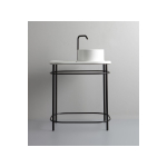 Консоль с раковиной White Ceramic Upper UpperW300701 черный матовый