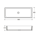  Раковина постирочная  120x45 Hatria Specials YN0501 