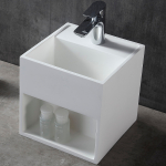 Раковина 30х30 Abber Stein AS2639 белая матовая