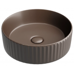 Раковина 36х36 Ceramica Nova Element CN6057MDB темно-коричневый матовый 
