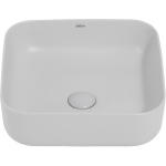 Раковина 38,5х38,5 Abber Rechteck AC2211MLG светло-серая матовая