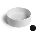 Раковина 40х40 White Ceramic Slim W014705 черный матовый