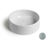 Раковина 40х40 White Ceramic Slim W0147FM серый матовый