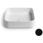 Раковина 40x40 White Ceramic Blade W050705 черный матовый