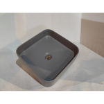 Раковина 40x40 White Ceramic Blade W0507FM серый матовый