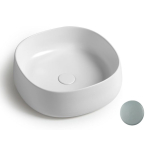 Раковина 42х42 White Ceramic Jumper W0727FM серый матовый