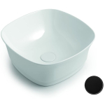 Раковина 43x43 White Ceramic Idea W1000705 черный матовый