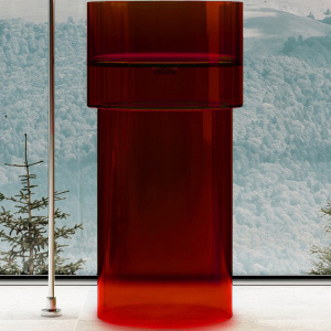 Раковина 45х45 Abber Kristall AT2701Rubin-H красная Раковина 45х45 Abber Kristall AT2701Rubin-H красная