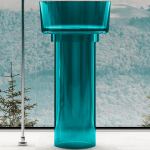 Раковина 45х45 Abber Kristall AT2702Aquamarin бирюзовая