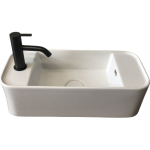 Раковина 50,5x22 White Ceramic Geo Mini W7107F01 белый глянцевый