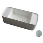 Раковина 50,5x22 White Ceramic Geo Mini W7107FM серый матовый