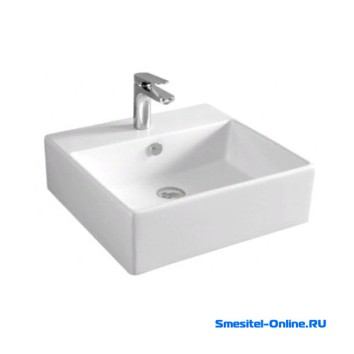 Фото Раковина на столешницу 50х48 см ArtCeram Quadro QUL002 0100