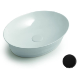 Раковина 50x38 White Ceramic Idea W1020705 черный матовый