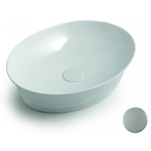 Раковина 50x38 White Ceramic Idea W10207FM серый матовый